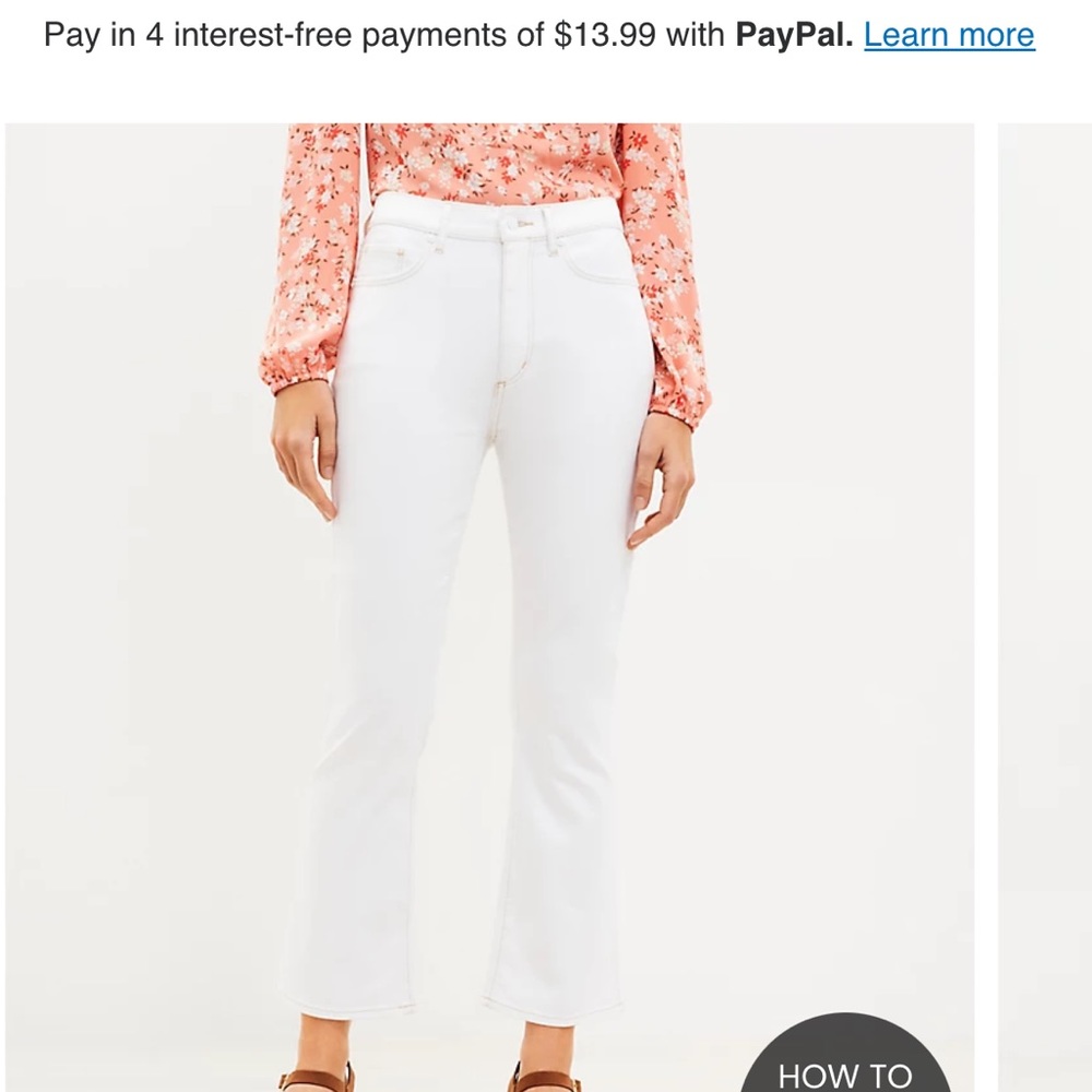 Loft Kick Crop Jeans